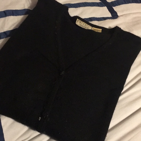 Beautiful Black Subtle beadwork Cardigan Sweater - Picture 1 of 3